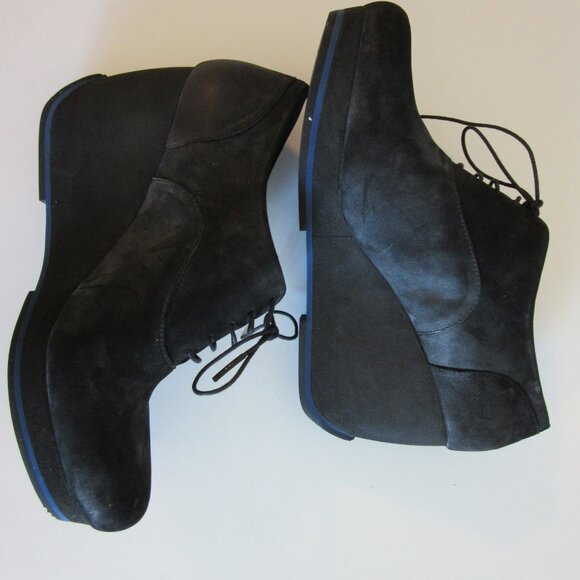 CAMPER Black Together Platform Oxford Almond Toe 41 Shoes - Picture 6 of 7